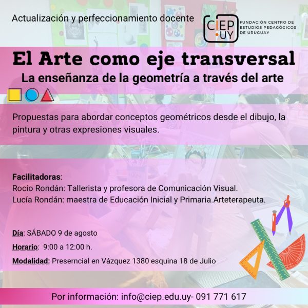 El ARTE como eje transversal - INSCRIPCIONES ABIERTAS